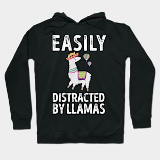 Easily Distracted By Llamas Hoodie